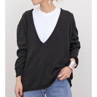 L'Appartement アパルトモン Cotton V Neck Knit