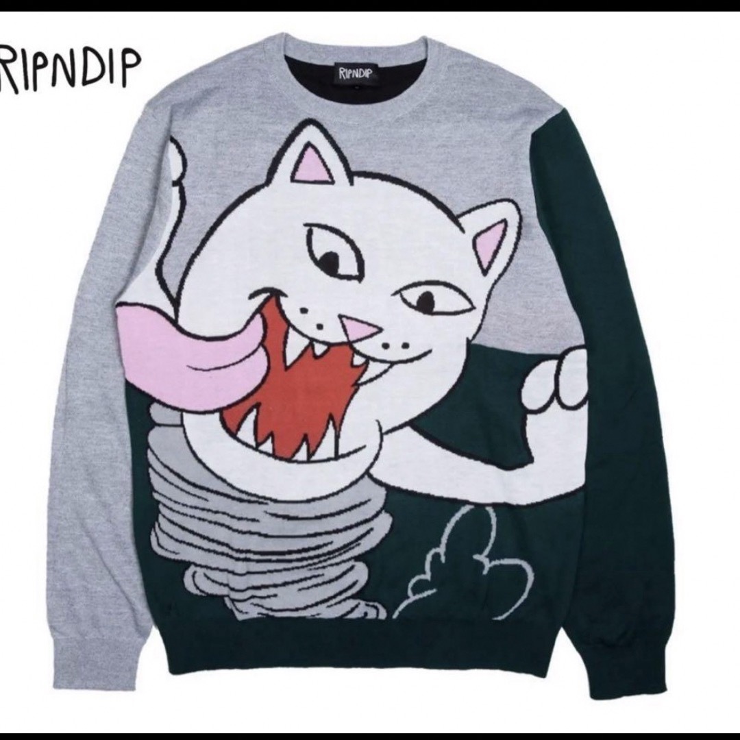 RIPNDIP(リップンディップ)のripndip ジャガードニット リップンディップ セーター L ユニセックス レディースのトップス(ニット/セーター)の商品写真