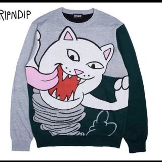 リップンディップ(RIPNDIP)のripndip ジャガードニット リップンディップ セーター L ユニセックス(ニット/セーター)