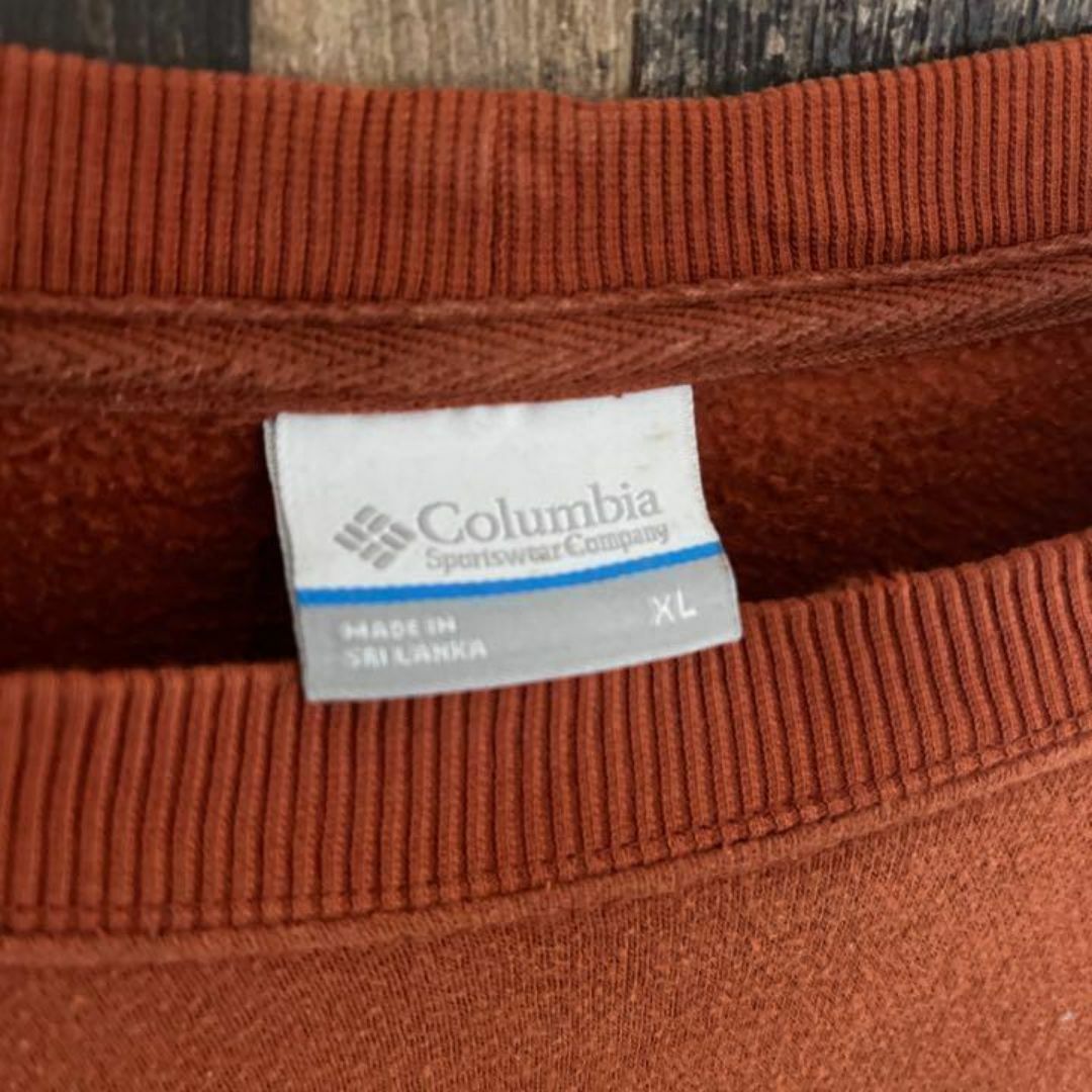 Columbia(コロンビア)のコロンビア ロゴ オレンジ系 XL トレーナー 古着 90s 長袖 スウェット メンズのトップス(スウェット)の商品写真