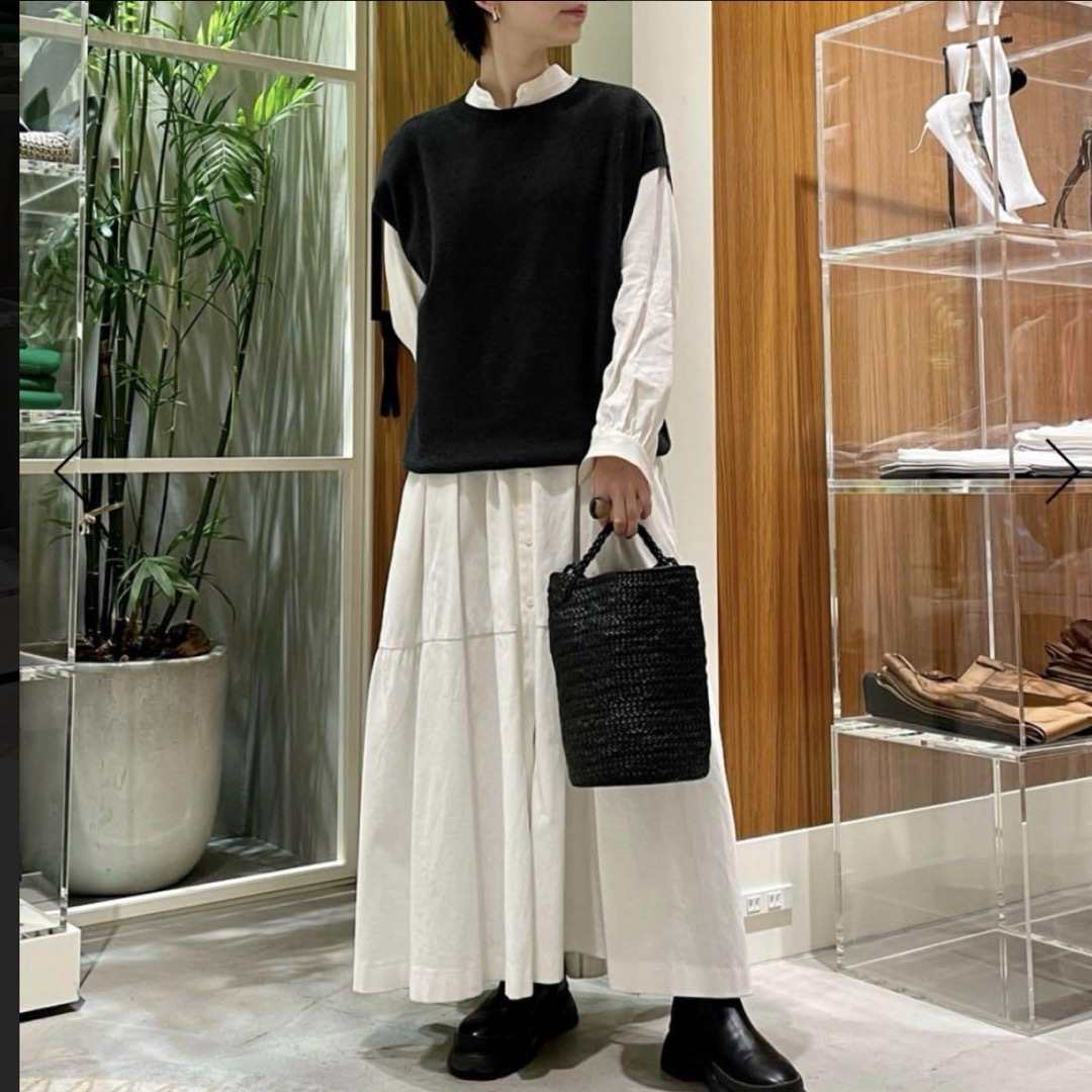 BACCA コットンピケ シャツドレス BACCA コットンピケ シャツドレス