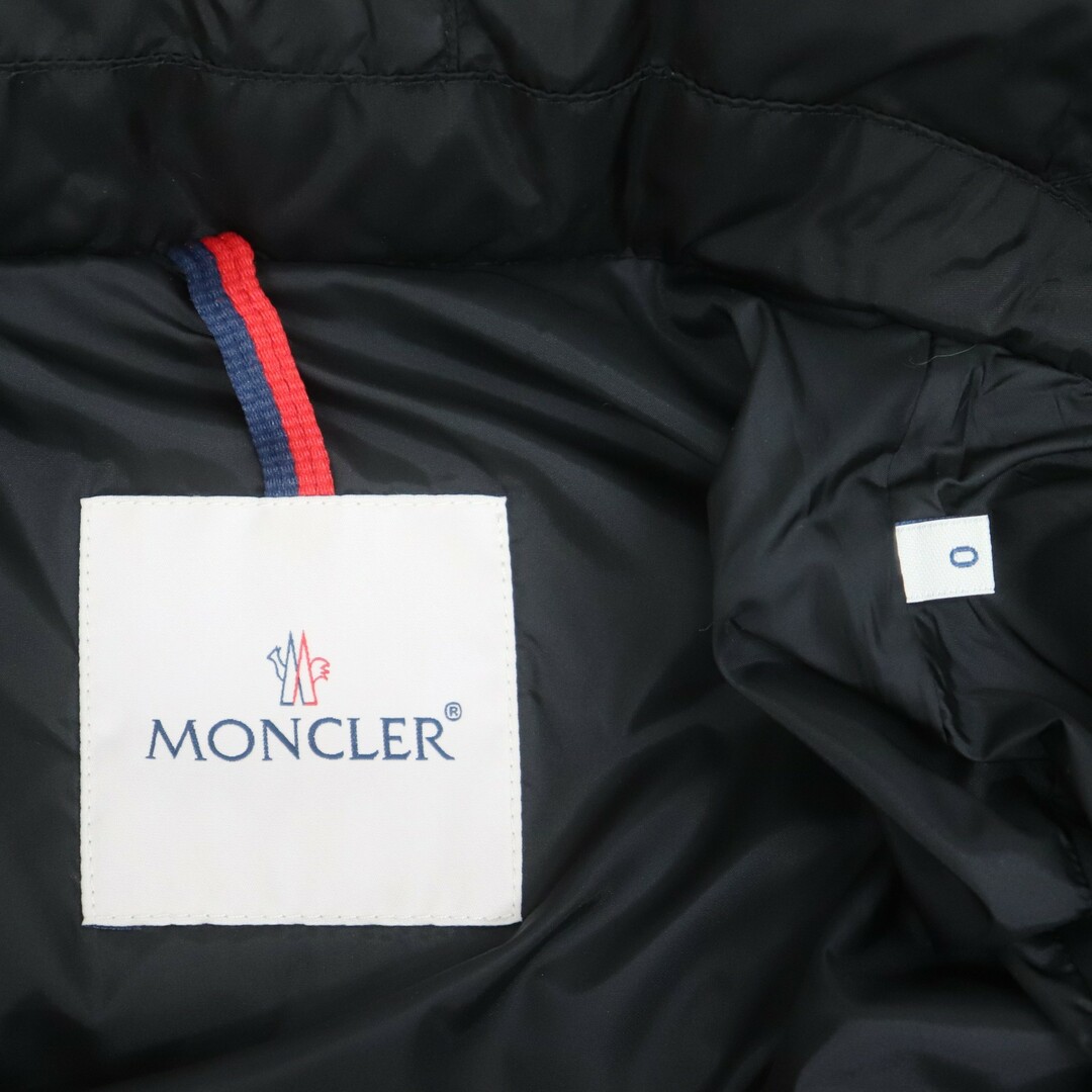 MONCLER(モンクレール)のIT83F917A266 国内正規品 モンクレール ダウンコート フラメッテ E20934993105 54155 レディース サイズ0 ブラック ハンガー ガーメントカバー レディースのジャケット/アウター(ダウンジャケット)の商品写真