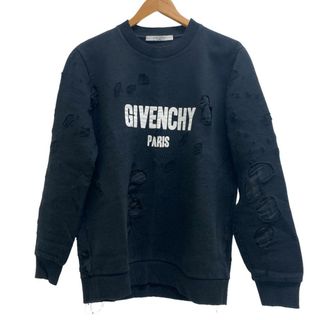 GIVENCHY - ジバンシィ GIVENCHY スウェット
 デストロイ加工 XS BM70393Y0S ブラック