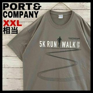 i59 US古着　PORT&COMPANY　半袖Tシャツ　イベント　企業ロゴ(Tシャツ/カットソー(半袖/袖なし))