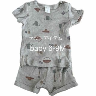 エイチアンドエム(H&M)のbaby カットソーパンツ　セットアップ(Ｔシャツ)