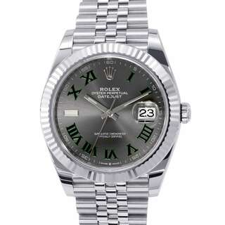 ロレックス(ROLEX)のロレックス デイトジャスト41 126334 ROLEX 腕時計 スレートローマン文字盤(腕時計(アナログ))