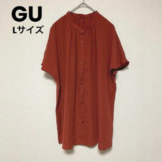 ジーユー(GU)のxx24 GU/トップス/ブラウス/シフォンカットソー/ブラウン(シャツ/ブラウス(半袖/袖なし))