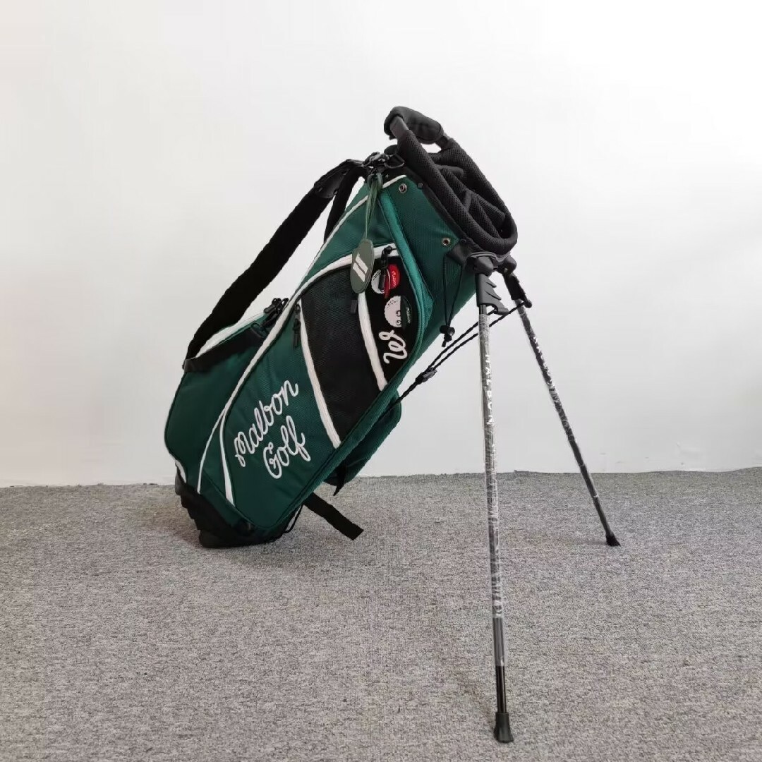 MALBON GOLF グリーン ゴルフバッグ スタンドバッグ（マルボン