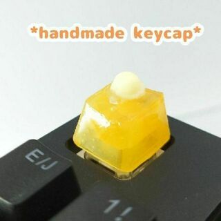 自作キーキャップ　オレンジフロート　キートップ　アイスクリームつき　keycap(PC周辺機器)