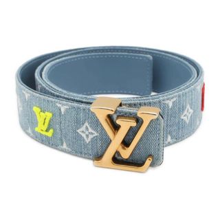 ルイヴィトン(LOUIS VUITTON)のルイヴィトン ベルト モノグラム・デニム サンチュール・LV ニューウェーブ サイズ85 M0146 ヴィトン(ベルト)