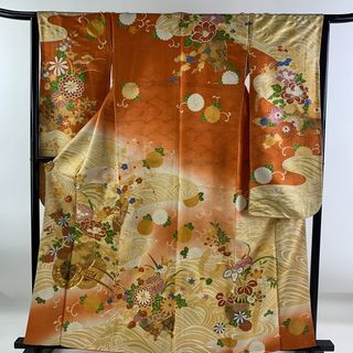 振袖 身丈161cm 裄丈64cm 正絹 名品 【中古】(着物)