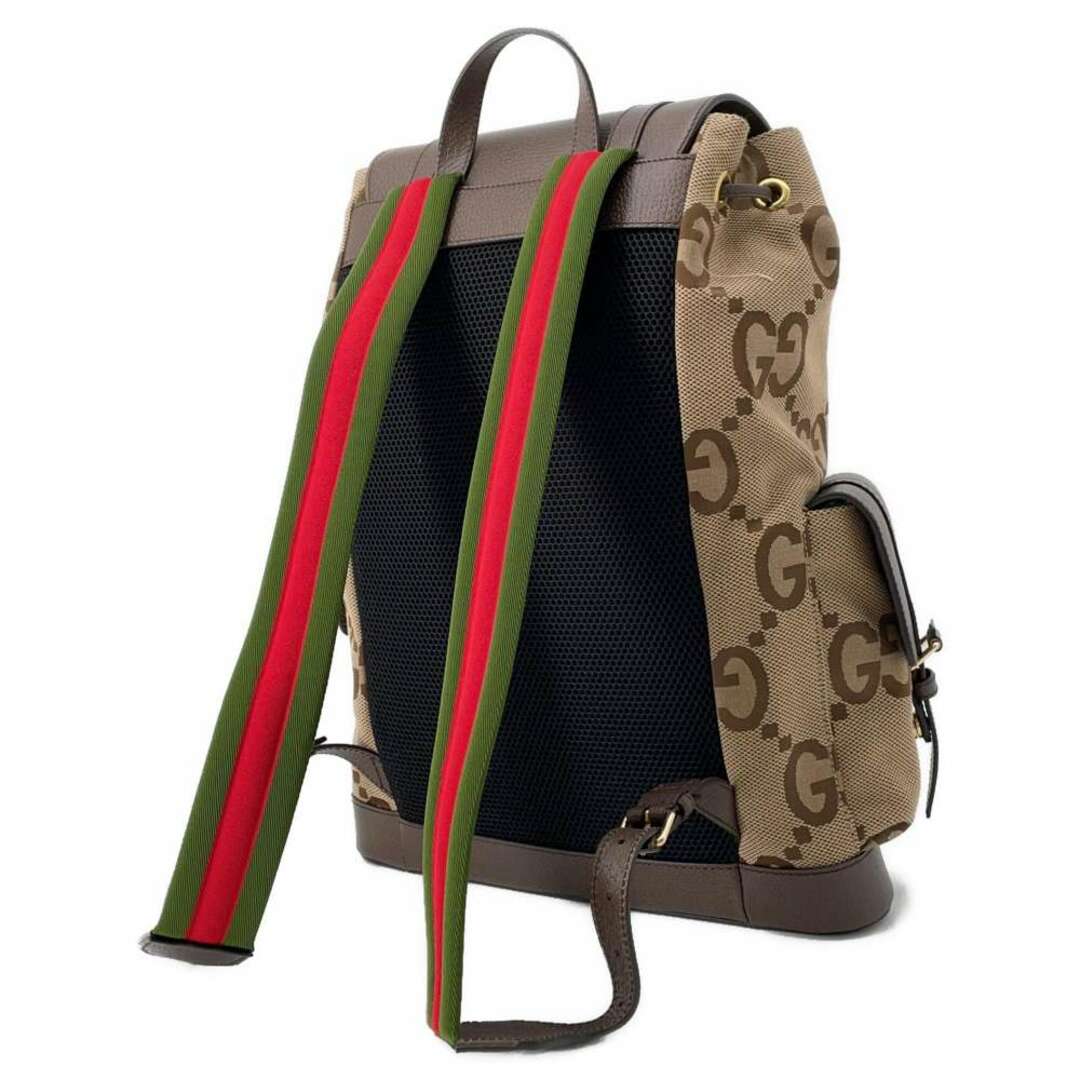 Gucci(グッチ)のグッチ リュック ジャンボGG キャンバス レザー 678829 GUCCI メンズ リュックサック メンズのバッグ(バッグパック/リュック)の商品写真