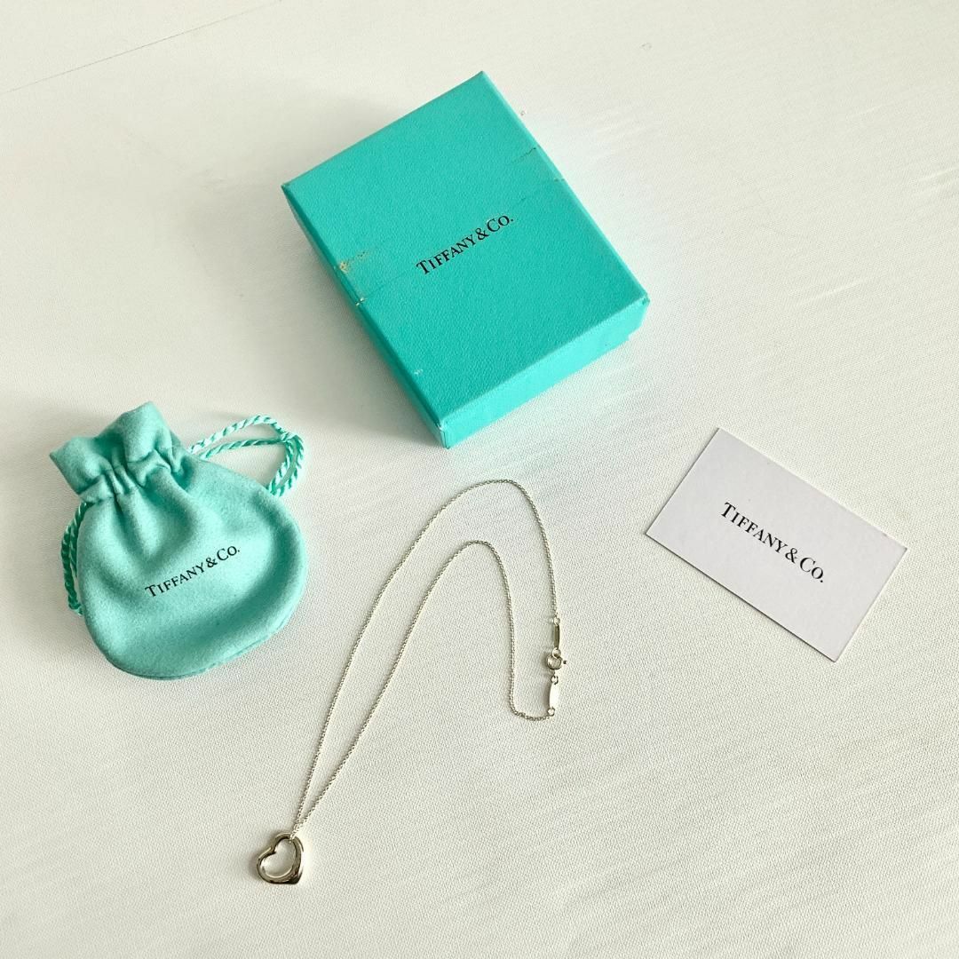 Tiffany & Co.(ティファニー)の極美品！ティファニー 一番人気サイズ！ Sサイズ ミニオープンハート ネックレス レディースのアクセサリー(ネックレス)の商品写真