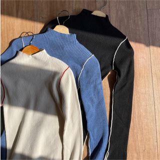 TODAYFUL - bicolor knit tops