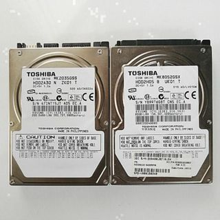 2.5inch TOSHIBA HDD  ×2個(PCパーツ)