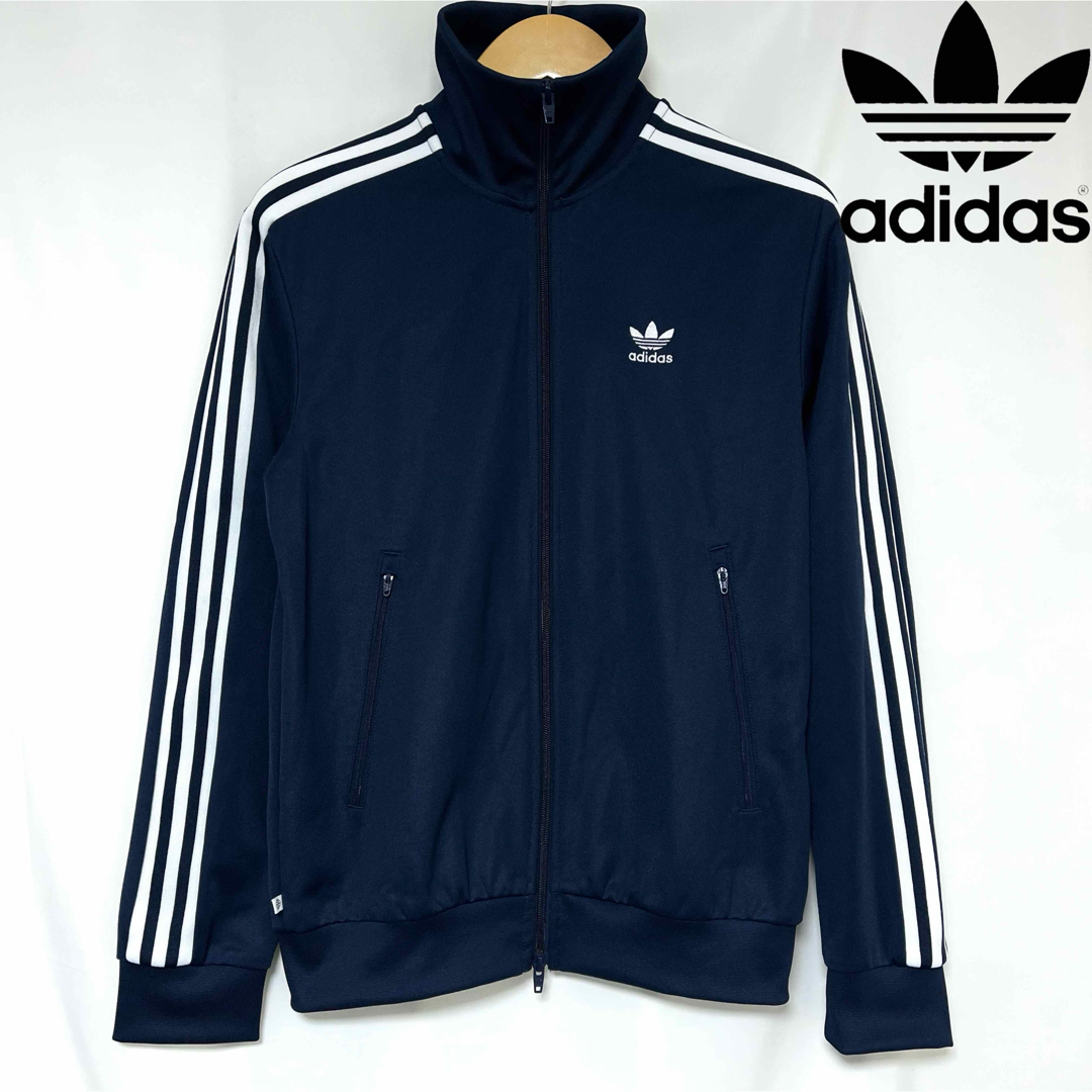 adidas(アディダス)のadidas BECKENBAUER TRACK TOP ネイビー　L メンズのトップス(ジャージ)の商品写真