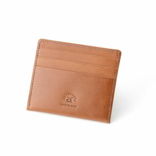 【色: ブラウン】[ASUMEDERU] イタリア製牛革 超薄型財布 お札もカー