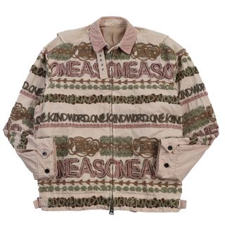 サカイ(sacai)の【ドンドン見直し】良品●Sacai サカイ Eric Haze エリックヘイズ 2023年製 23-02976 コードコットンブルゾン 襟コーデュロイ ジャケット ブルゾン ピンク 1 日本製 正規品 メンズ(ブルゾン)