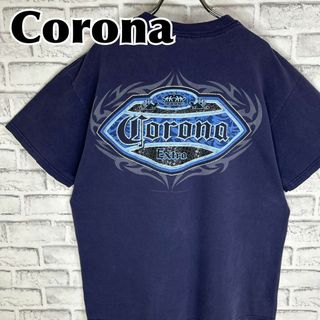 デルタ(DELTA)のCorona コロナビール バックプリント センターロゴ 00s Tシャツ 半袖(Tシャツ/カットソー(半袖/袖なし))