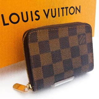 ルイヴィトン(LOUIS VUITTON)のルイヴィトン【最高級美品】ダミエエベヌジッピーコインパースラウンドファスナー(財布)