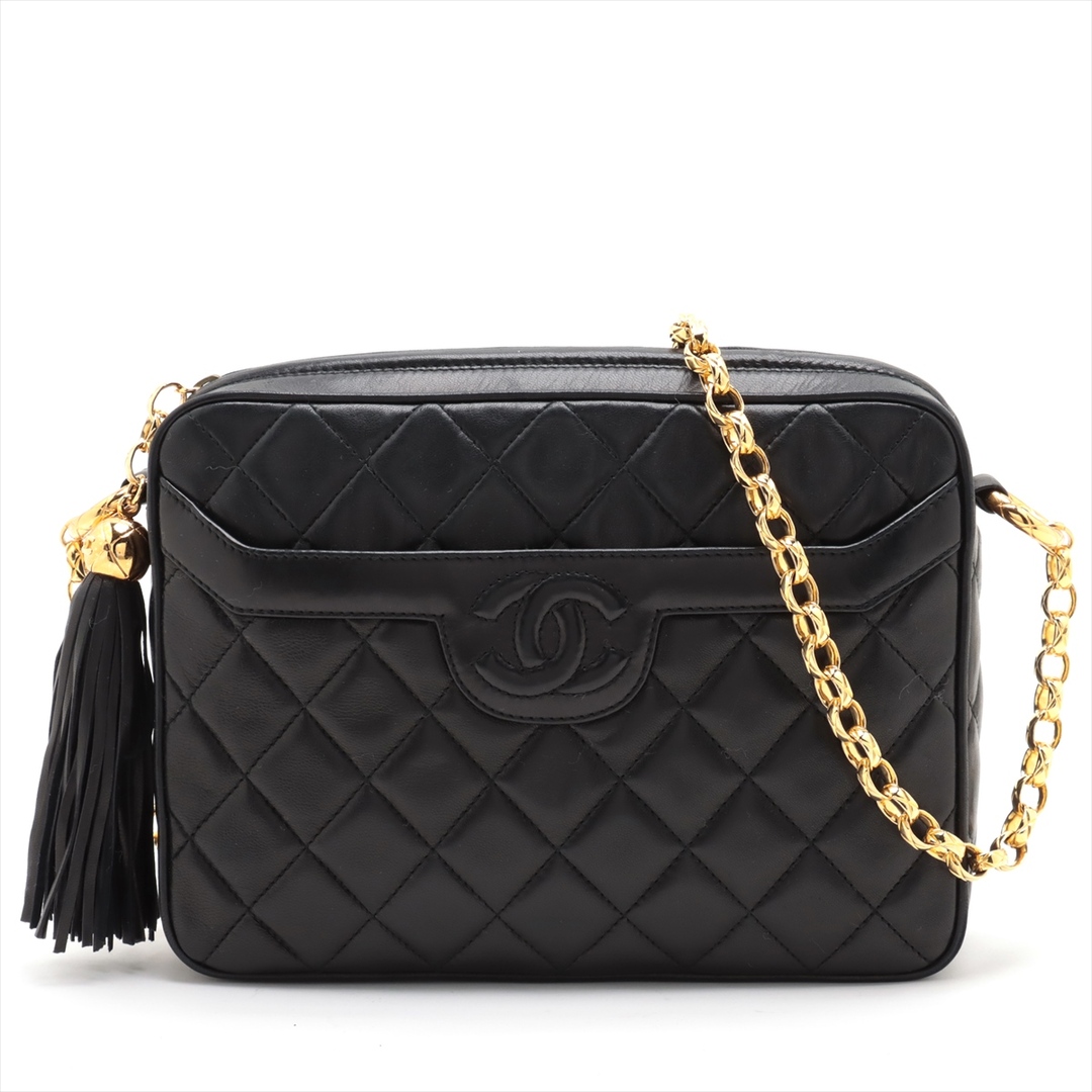 CHANEL(シャネル)のシャネル  ラムスキン  ブラック レディース ショルダーバッグ レディースのバッグ(ショルダーバッグ)の商品写真