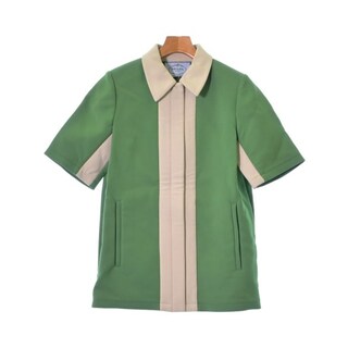 PRADA プラダ カジュアルシャツ 40(L位) 緑xベージュ系 【古着】【中古】