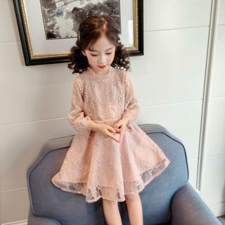 【並行輸入】子供 ワンピース レース 春夏秋 kdress6059(ドレス/フォーマル)