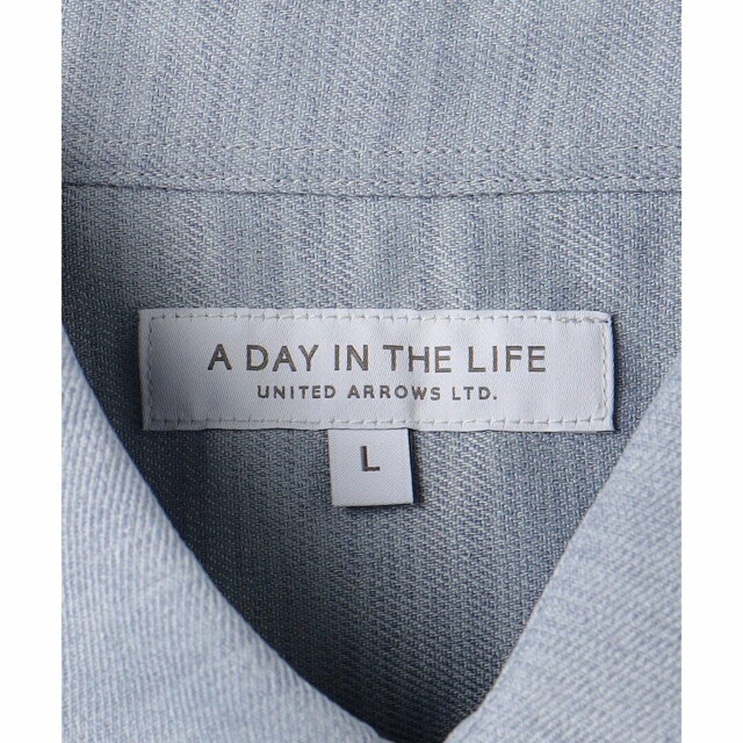 a day in the life(アデイインザライフ)の【LT.BLUE】【S】リネンライクスラブツイル 7分袖シャツ <A DAY IN THE LIFE> その他のその他(その他)の商品写真