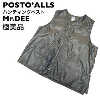 POST OVERALLS - 【極美品】ポストオーバーオールズ　ハンティングベスト　Mr.DEE カーキ　L