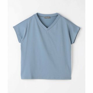 アデイインザライフ(a day in the life)の【LT.BLUE】プレーティングテンジク VネックTシャツ <A DAY IN THE LIFE>(カットソー(長袖/七分))