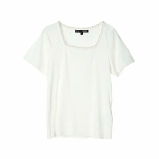 グリーンパークス(green parks)の【オフホワイト】SUGAR SPOON パールスクエアプルオーバー 24SS/半袖/レディース/夏(カットソー(長袖/七分))