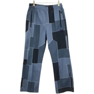 Needles - Needles ニードルズ 21SS Track Pant - Poly Jq パッチワークジャガードトラックパンツ IN198 ブルー系 S