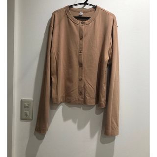 ユニクロ(UNIQLO)のUVカットジャージークルーネックカーディガン　長袖　ユニクロ　UVカット　UV(カーディガン)