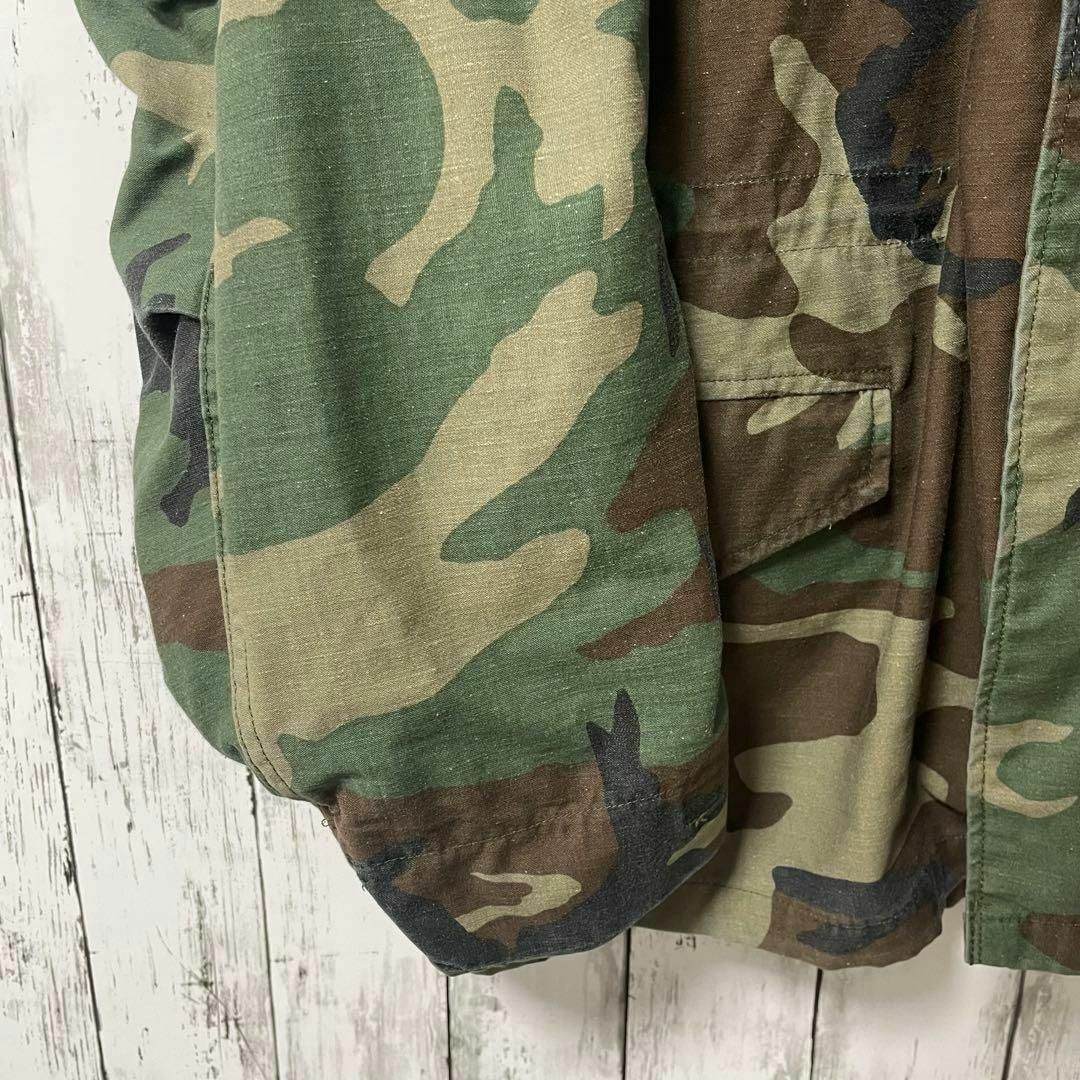 90s USA古着 米軍 ミリタリー ウッドランド迷彩 フィールドジャケット メンズのジャケット/アウター(ミリタリージャケット)の商品写真