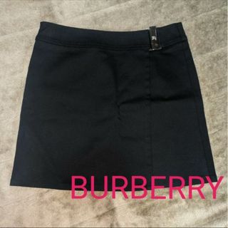 バーバリーブルーレーベル(BURBERRY BLUE LABEL)のBURBERRY　 スカート38 バーバリー　BLUE LABEL　黒　ブラック(ミニスカート)