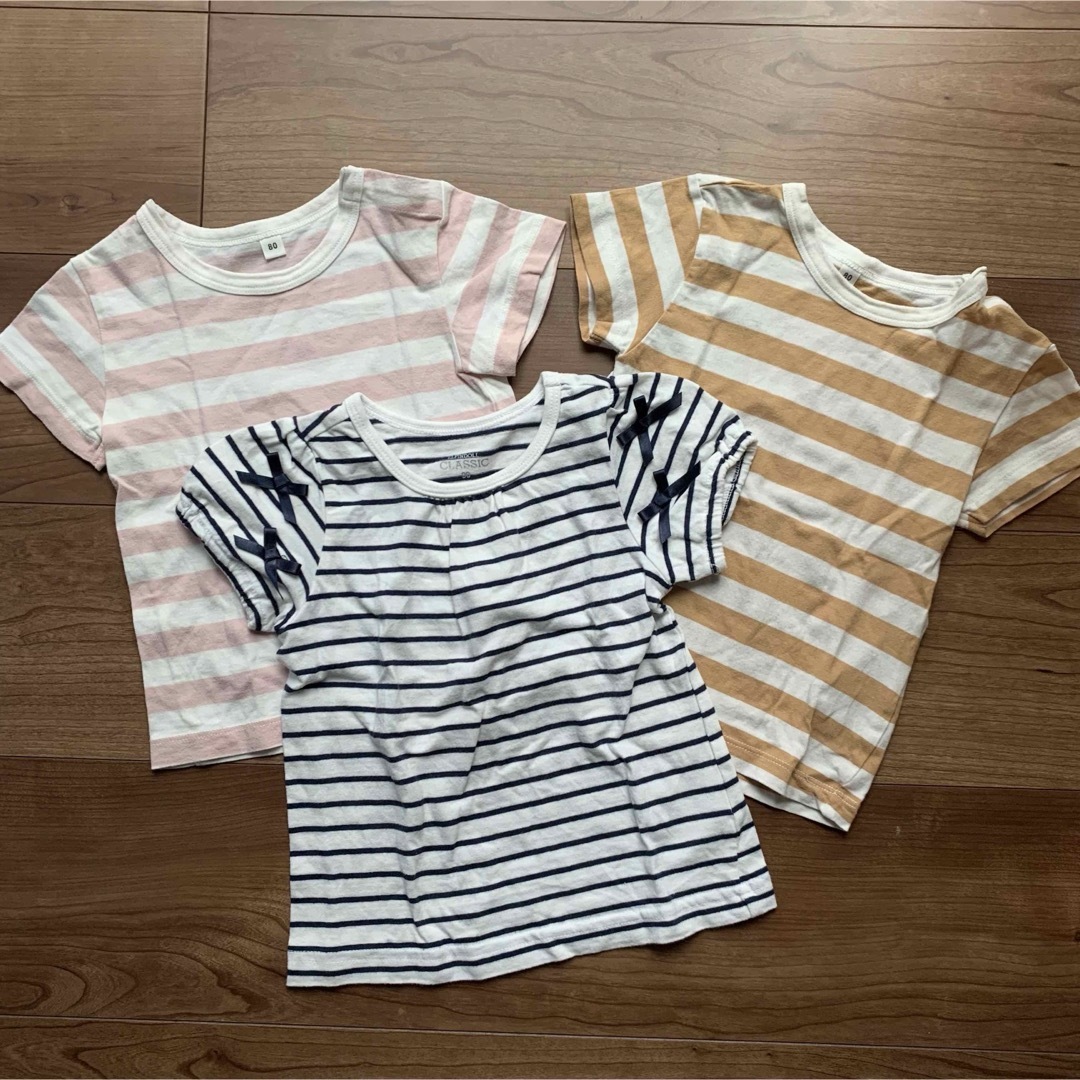 MUJI (無印良品)(ムジルシリョウヒン)のTシャツセット＊ キッズ/ベビー/マタニティのベビー服(~85cm)(Ｔシャツ)の商品写真