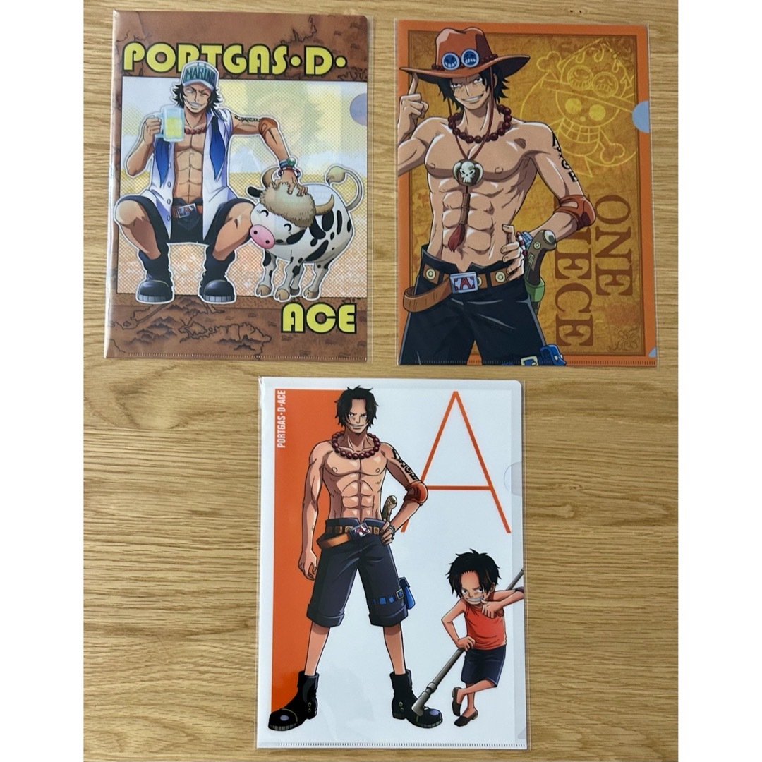 ONE PIECE ワンピース　ポートガス・D・エース　クリアファイルセット エンタメ/ホビーのアニメグッズ(クリアファイル)の商品写真