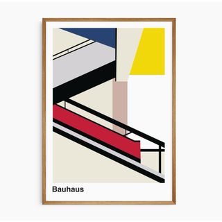 Bauhaus アートポスター 建築 ミニマリスト イラスト 50×70cm(印刷物)