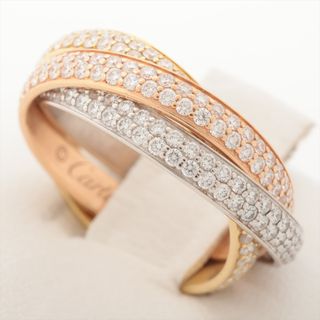 カルティエ(Cartier)のカルティエ トリニティフルパヴェ  SM  レディース リング・指輪(リング(指輪))