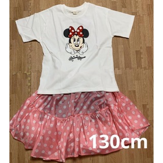 ディズニー(Disney)のミニー　セット　Tシャツ　ディズニー　リトシー　ピンク　ラブリー(Tシャツ/カットソー)