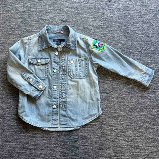 ベビーギャップ(babyGAP)のミッキーマウス　デニムジャケット　シャツ(ジャケット/上着)