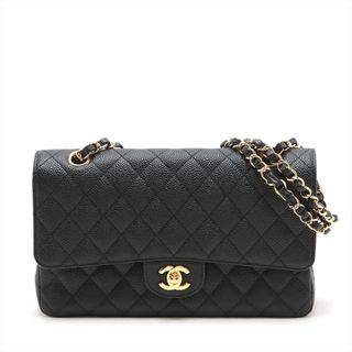 シャネル(CHANEL)のシャネル  キャビアスキン  ブラック レディース ショルダーバッグ(ショルダーバッグ)