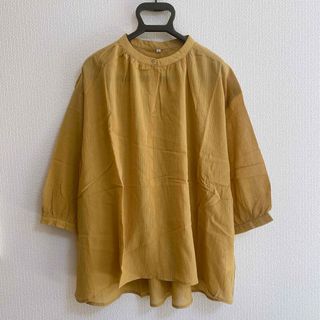 シマムラ(しまむら)の新品未使用　フラネリ　しまむら　ブラウス　カットソー　体型カバー　春夏　M(Tシャツ(長袖/七分))