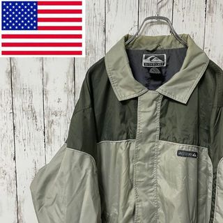 クイックシルバー(QUIKSILVER)のクイックシルバー アメリカ古着 ナイロンジャケット ジップアップ メンズ(ナイロンジャケット)