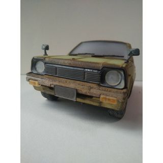 アオシマ(AOSHIMA)のスズキ アルト 1/20 完成品 昭和 旧車 錆塗装(模型/プラモデル)