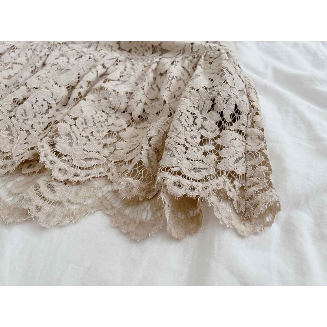 natural couture(ナチュラルクチュール)のナチュラルクチュール　レース　フレアスカート レディースのスカート(ロングスカート)の商品写真