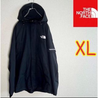 ザノースフェイス(THE NORTH FACE)のノースフェイス　マウンテンパーカー　肩ロゴ　ブラック　メンズXL相当(マウンテンパーカー)