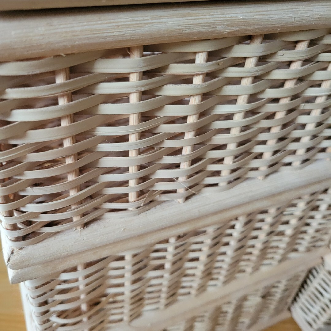 MUJI (無印良品) - 無印 ブリ材 長方形バスケット小2個、長方形 MUJI (無印良品) - 無印 ブリ材 長方形バスケット小2個、長方形