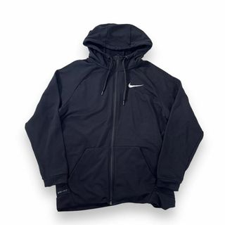 ナイキ(NIKE)のNIKE ナイキ DRI-FIT パーカー フルジップ ブラック L メンズ(パーカー)