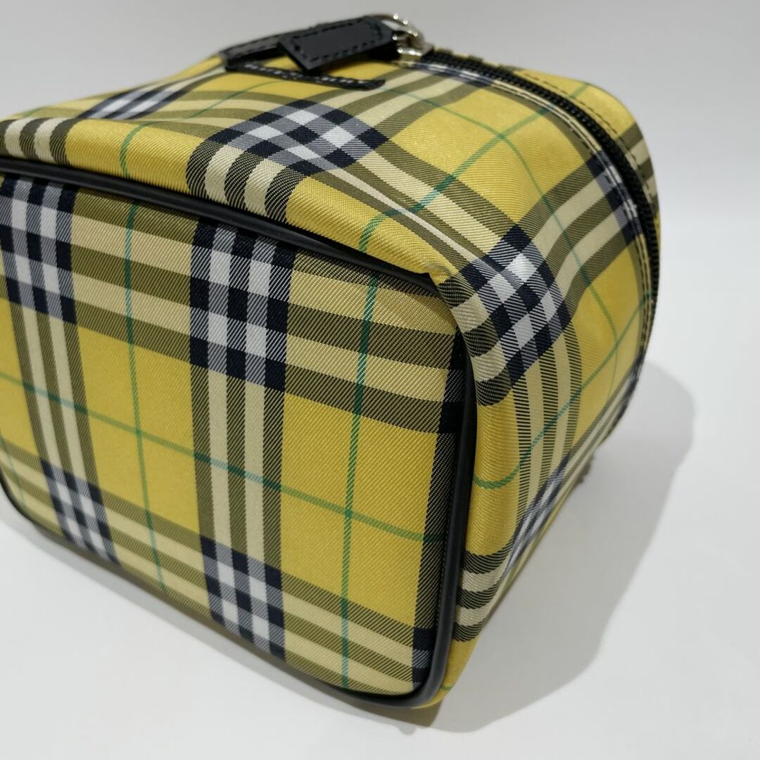 BURBERRY(バーバリー)のBURBERRY ハンドバッグ ロンドン チェック バニティ キャンバス レザー レディースのバッグ(ハンドバッグ)の商品写真